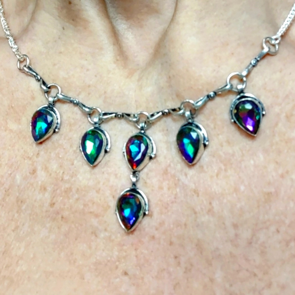 Beautiful Mystic Topaz Necklace